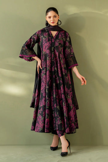 Baroque 2 pcs Printed Unstitched Lawn Suit - BQ806